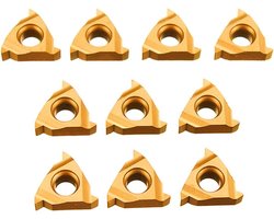 10pcs 1 1IR A60 Carbide-blad invoegt interne draadinzetstuk, for CNC Draaibank draaien gereedschaphouder DOLUNTO
