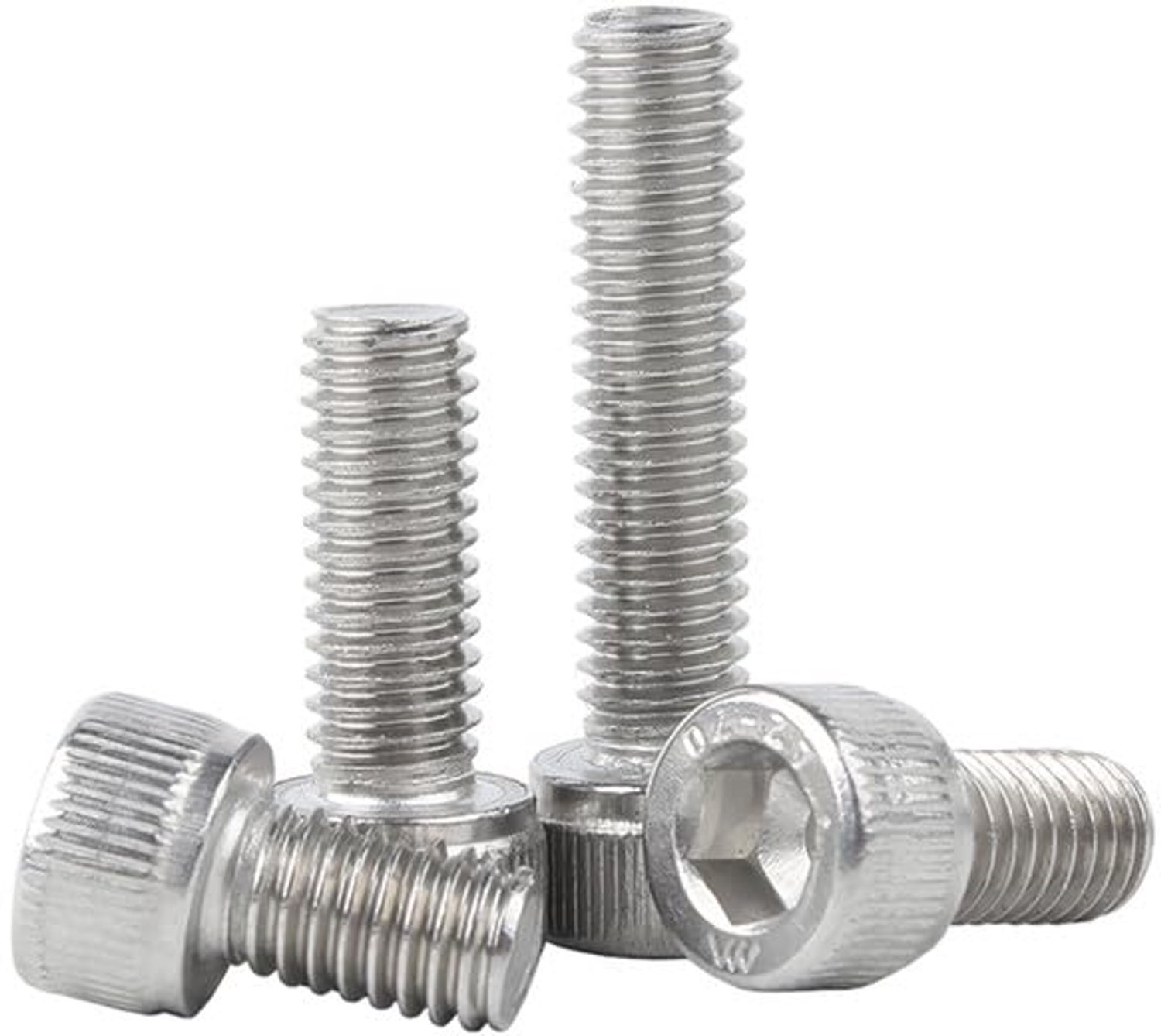 M8 x 60mm 5 Pcs Interne zeskant Cilinderkop Bouten Roestvrij staal 304 Kopje kop Schroeven Machine Bouten Bevestigingen
