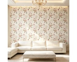 DacaiCloth Vintage Peel and Stick Shabby Chic Bloemen Behang 17,3" x 118" verdikte zelfklevende verwijderbare muurstickers voor slaapkamer, badkamer,
