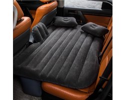 LABABE Opblaasbare luchtmatras voor de achterbank van auto's, terreinwagens en middelgrote vrachtwagens, outdoor, reizen, camping, universeel (bevlokt