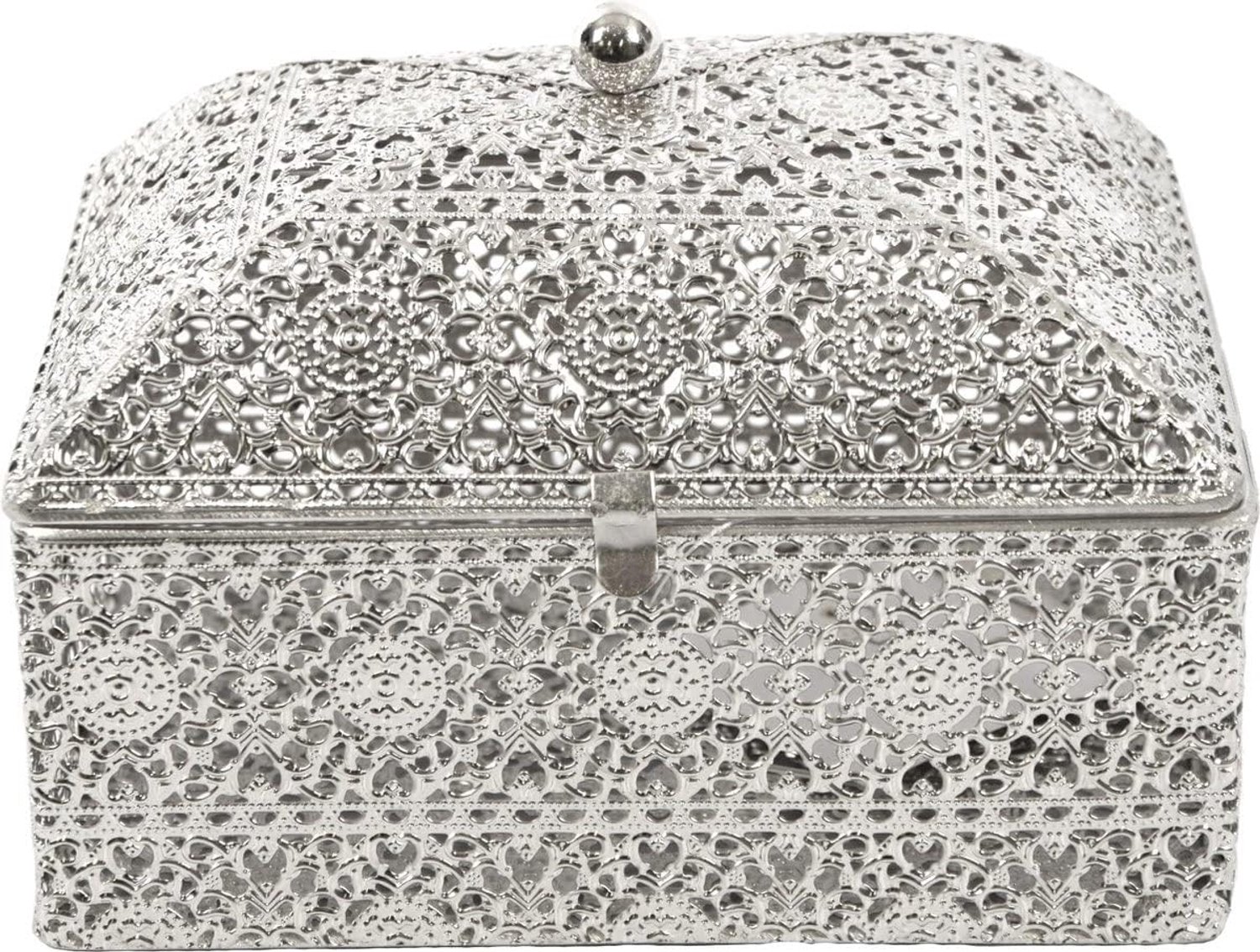 Sieradenbox 18x14x12 - metalen opslagdoos - oosters design - perfect voor sieraden - ShopVlot