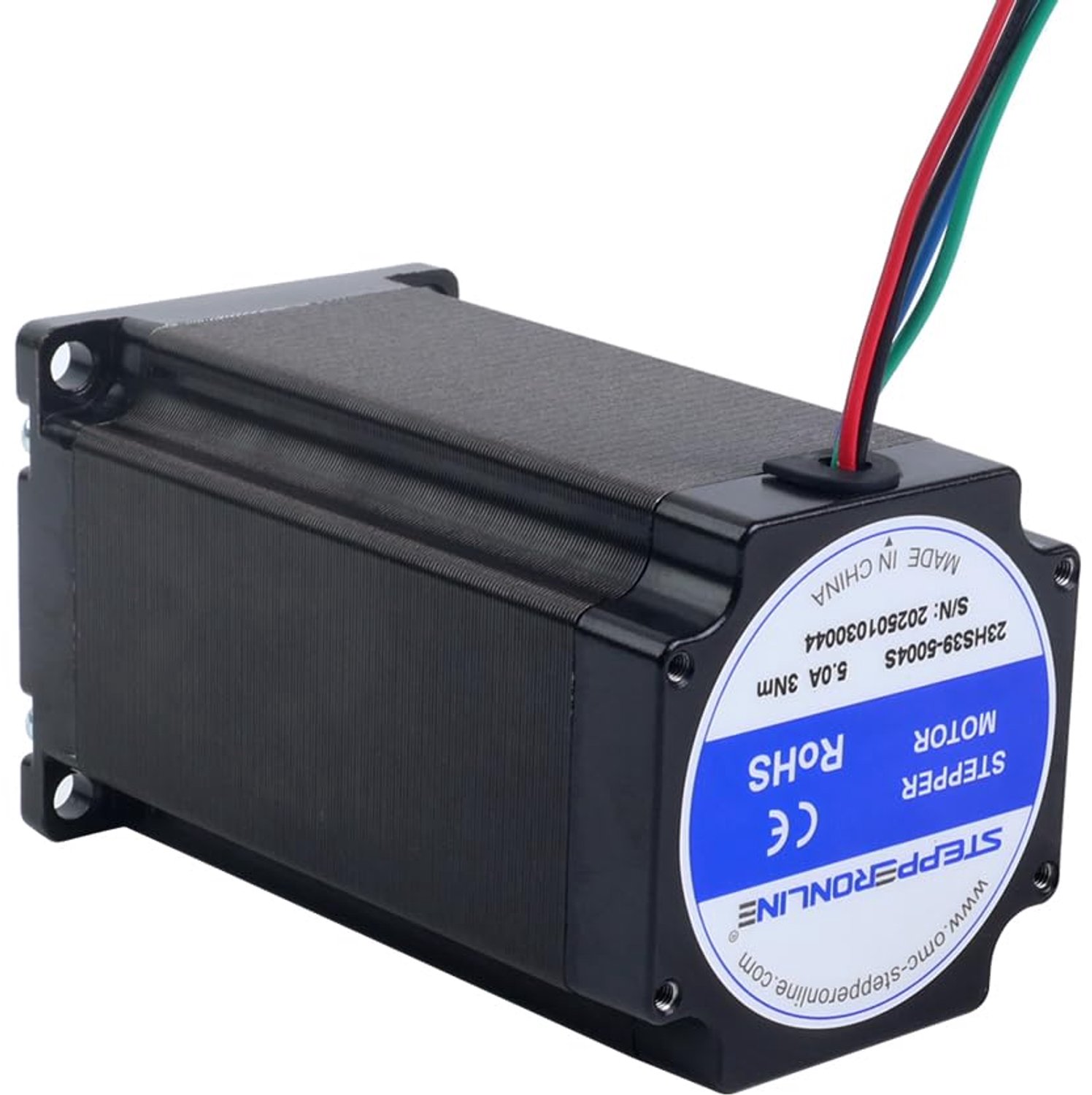Stepper Motor Nema 23 - φ8 mm, Bipolair - 3 Nm Koppel - Ideaal voor CNC 3D Printer - ShopVlot