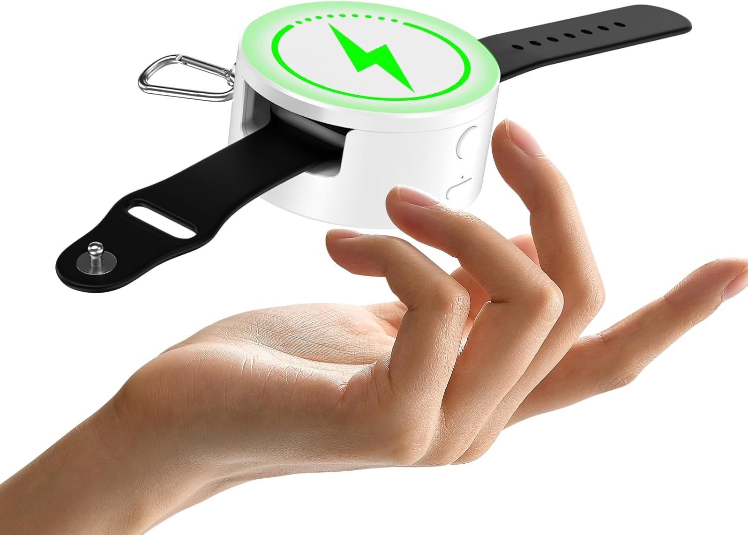 Draagbare Oplader voor Apple Watch met Beschermhoes, Schokbestendig, Draadloos Opladen, Geschikt voor Ultra2/Ultra/SE2/SE, Series 10-1, Ideaal voor Reizen en Avonturen
