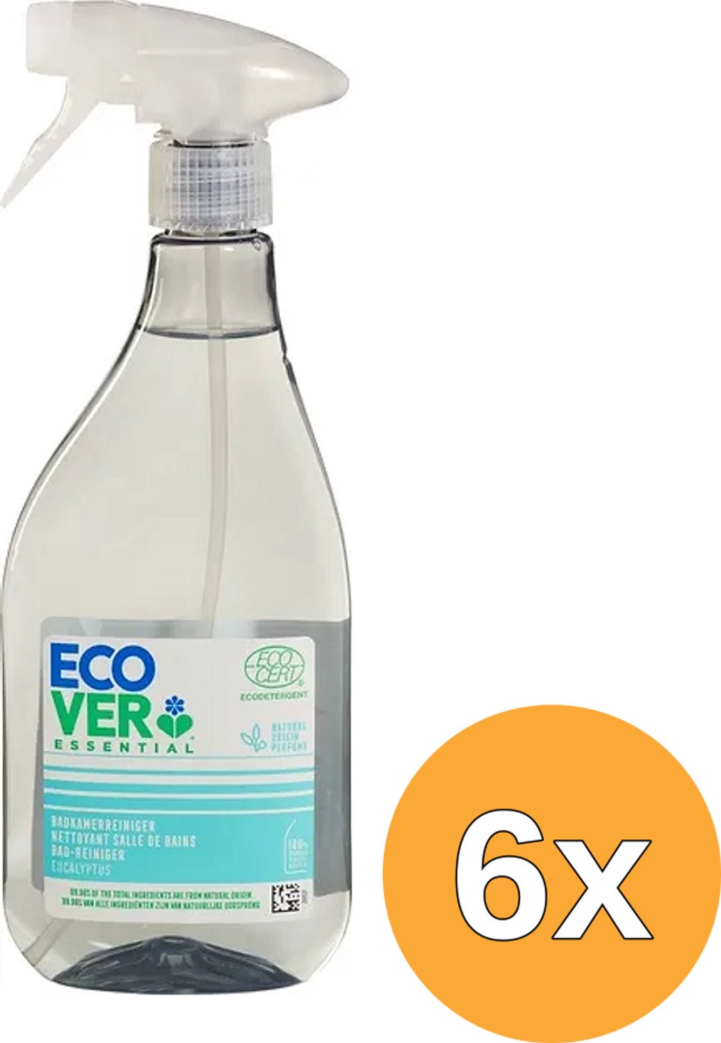 6x Ecover Badkamerreiniger Essential (500 ml)