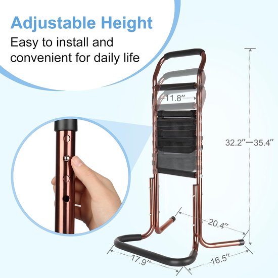 Ergonomische Sta-Hulp voor Senioren - Veilig Transferhulpmiddel en Mobiliteitssteun tot 136 kg — afbeelding 5