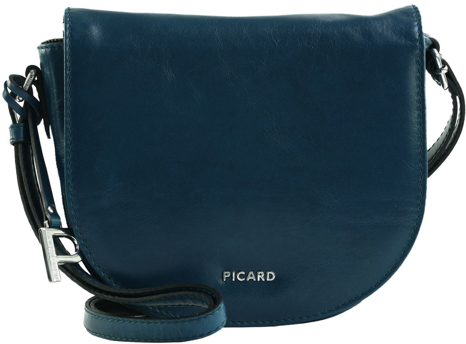 PICARD Leren schoudertas Peakline Crossbody Bag Deep Ocean donkerblauw
