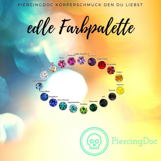 Flesh Tunnel roségoud chirurgisch staal 2-delige set piercing oorstretcher oorplug, Roestvrij staal, — afbeelding 5