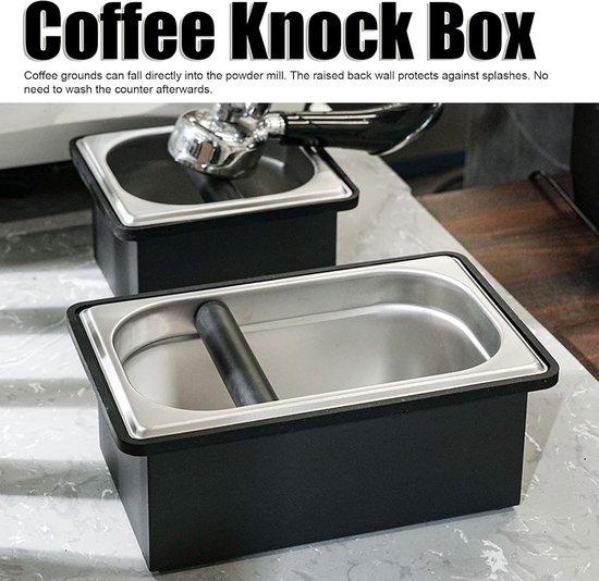 Grote Afneembare RVS Koffiemolen Box, Warmtebestendig, Ideaal voor Thuis, Keuken en Horeca — afbeelding 5