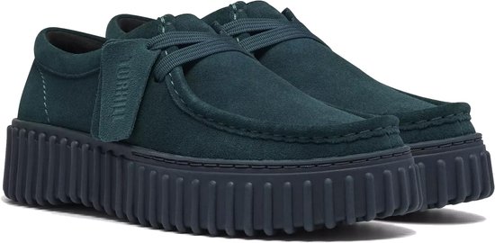 Clarks Torhill Bee - dames veterschoen - Groen - maat 35.5 (EU) 3 (UK)