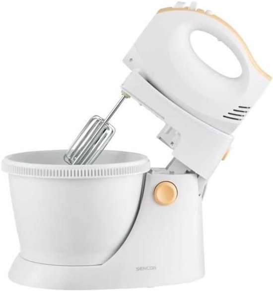 Krachtige handmixer met draaibouwwl 500W - inclusief gardes en deeghaken — afbeelding 2