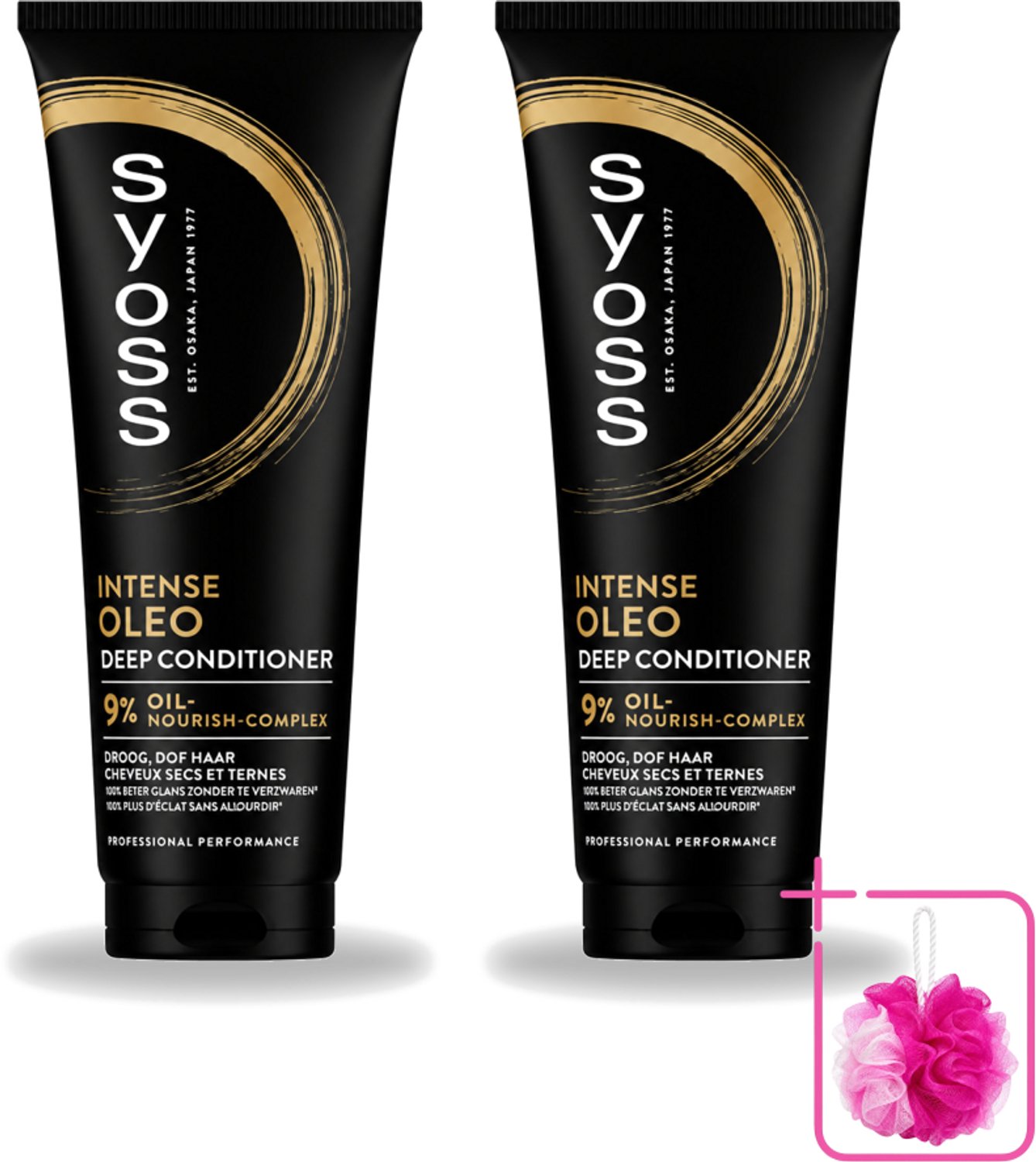 2 x Syoss - Intense Oleo - Deep Conditioner - Voedt & Verzacht - 250 ml - Bulkverpakking - Haarvoeding - Douchemop - Haarverzorging