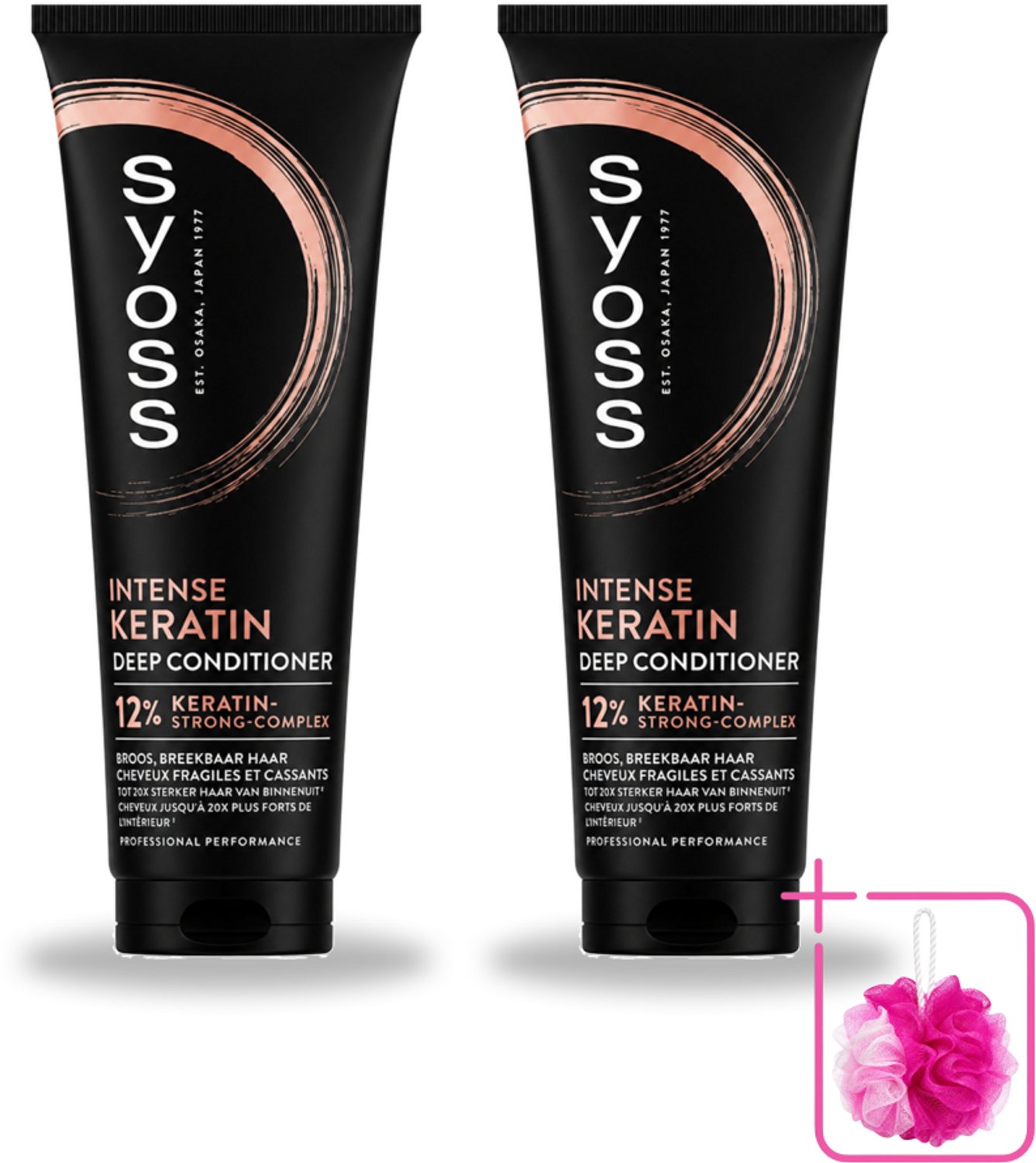 2 x Syoss - Keratin Conditioner - 250 ml - Bulkverpakking - Keratine conditioner - Krachtig haar