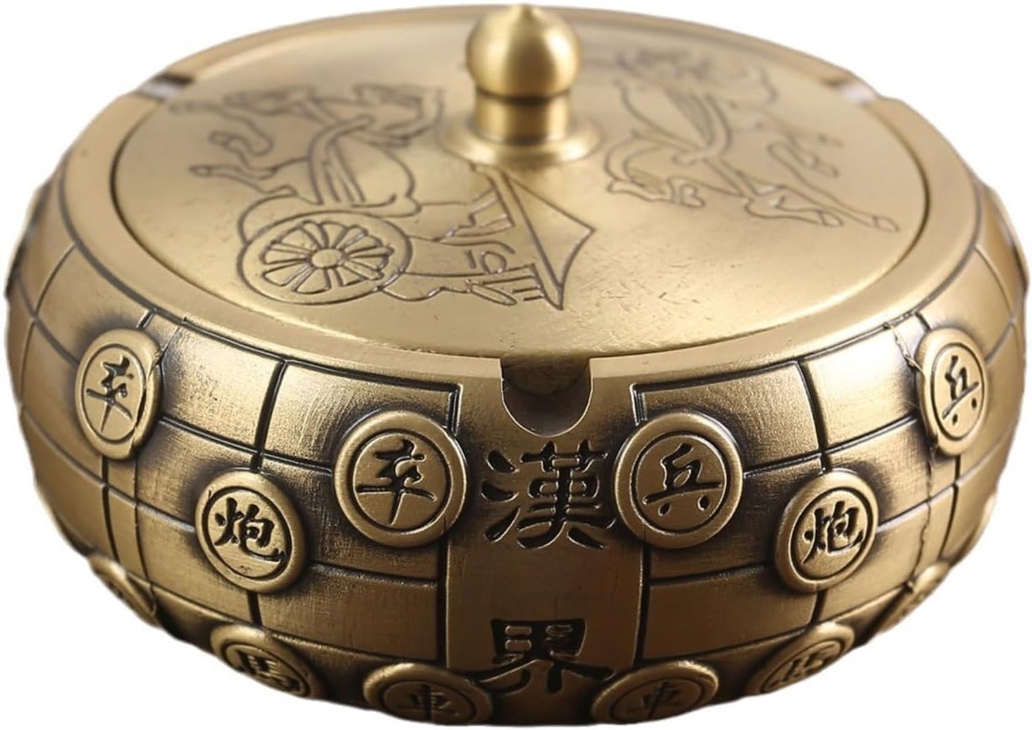 Antiek Bronzen Asbakken Standbeeld Met Goud Accents-zen Meditatie Decor Voor Woonkamer Spa Of Yoga Studio Centerpiece Slaapkamer Kantoor Thuis Feng Shui