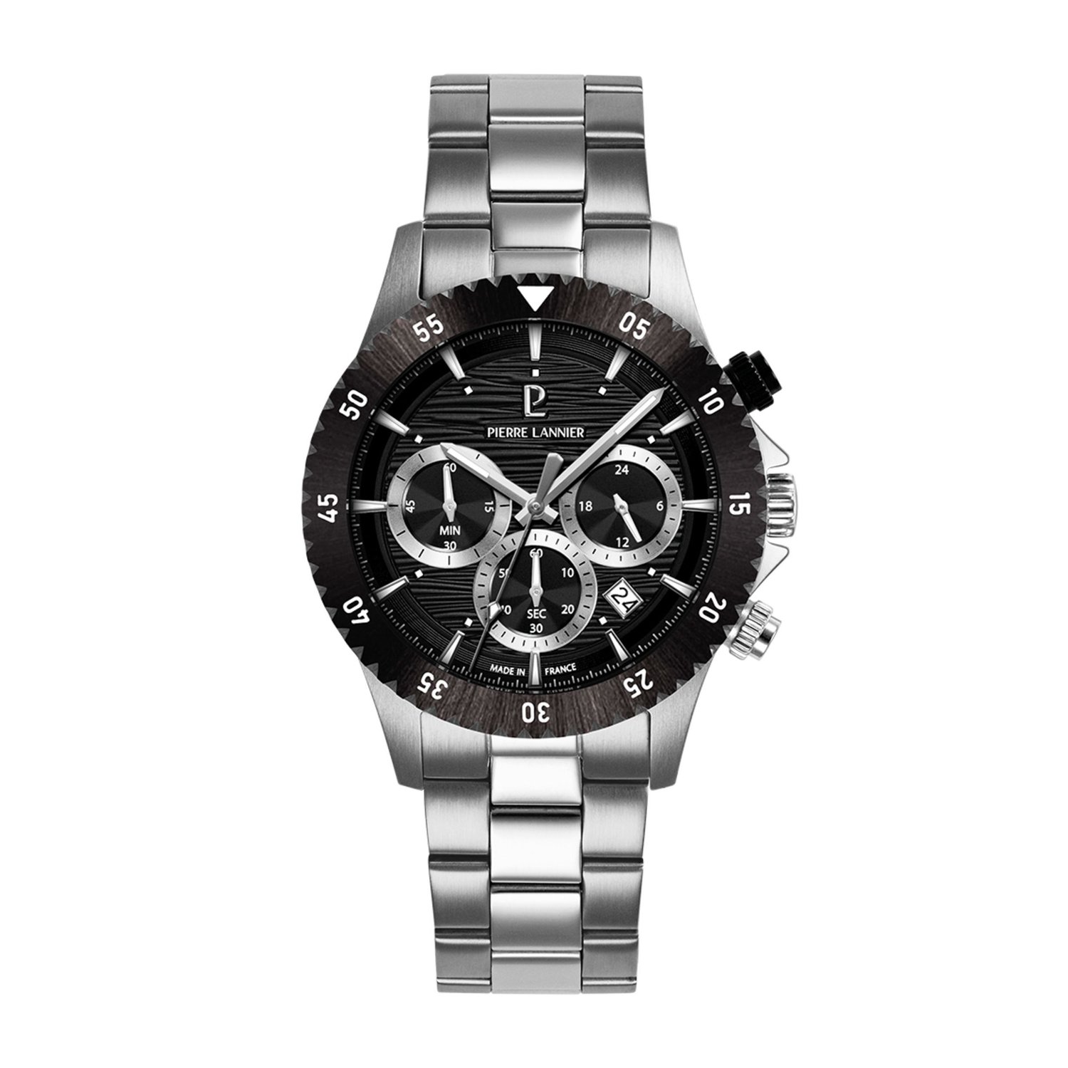 Pierre Lannier 211K131 - Horloge - Roestvrij staal - Zilver - 41 mm