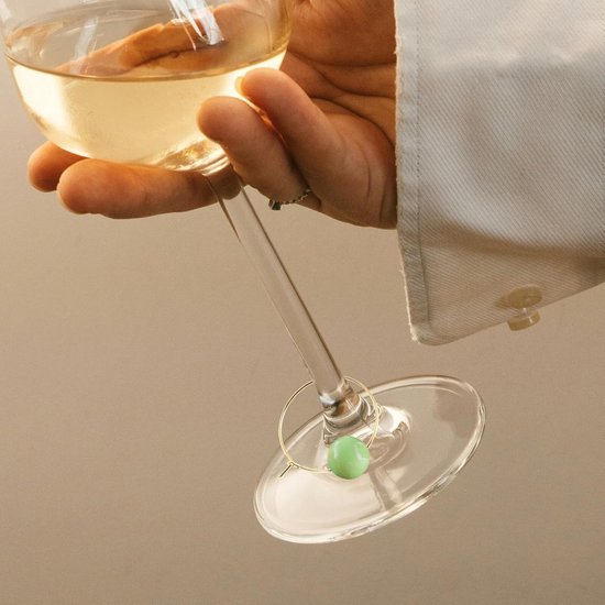 200 Stuks Gouden Wijn Glasmarkeerders Herbruikbare Ringen voor Drinkglazen Unieke Hangers voor Bruiloften Feestdecoratie Universele Drinkglas Identificatie voor Partijen — afbeelding 3