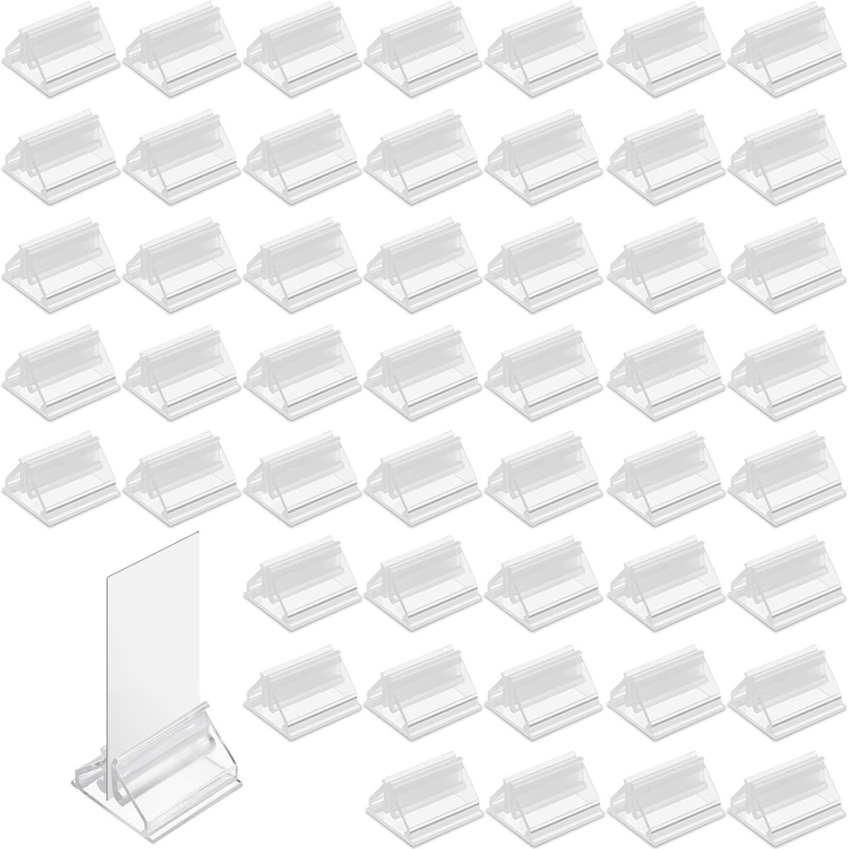 Plastic Speelkaarten Houder Set van 48 Stuks, Transparante Kaartenhouder voor Foto's, Notities en Afbeeldingen Display