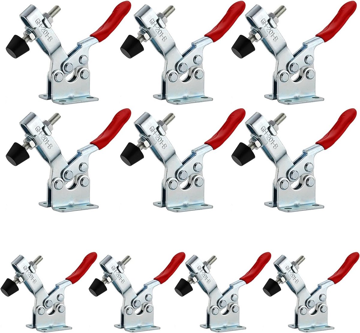 10-delige metalen collet set voor horizontaal gebruik tot 100 kg - Precisie en duurzaamheid