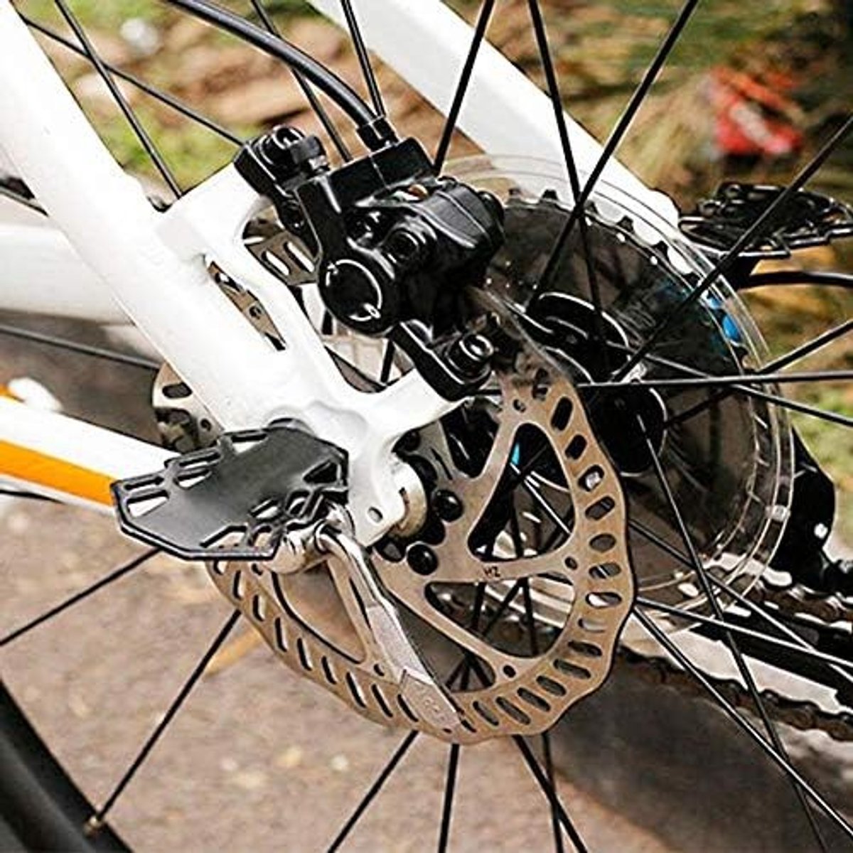 2 Stuks Achterste Fiets Voetsteunen, Antislip Pedalen voor Mountainbike, Geschikt voor 5mm Gat, Fietsaccessoires voor Comfort en Stabiliteit