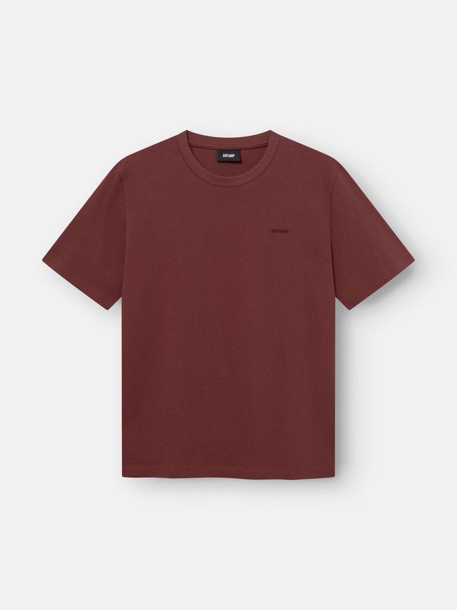Antwrp T-shirt rood met grote logoprint op de rug voor heren - XL (42)