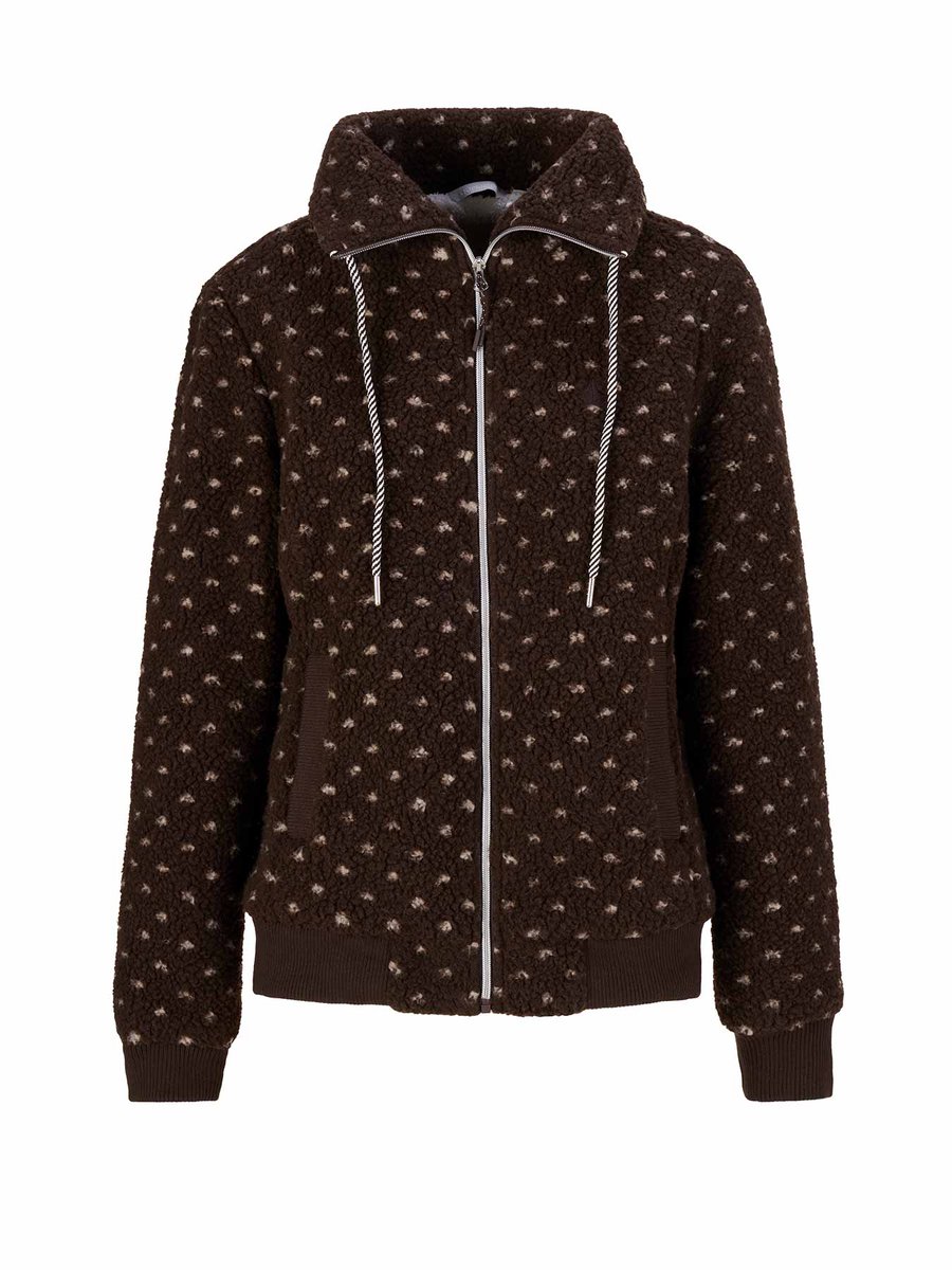 BJØRNSON Greta Teddy Fleece Vest Dames - 4 Seizoenen - Maat 36 - Bruin