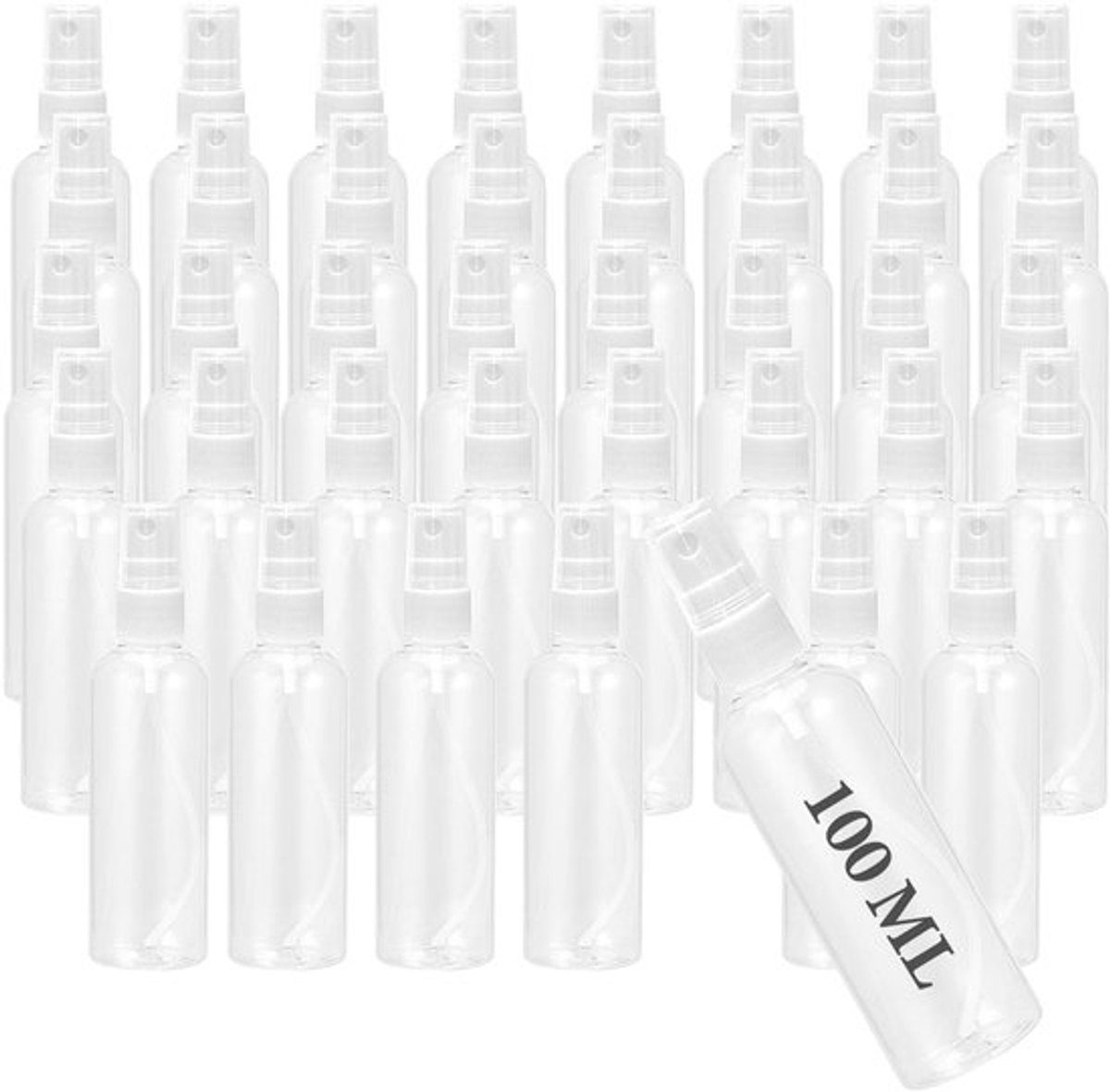 40 stuks spuitfles - Draagbare nevelspuitfles - Heldere plastic - 100 ml