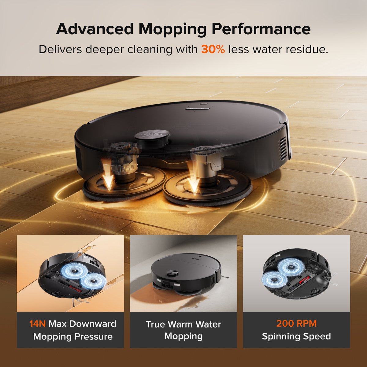 Roborock Saros 20 Neo-Robotstofzuiger Met Dweilfunctie-36000Pa-AdaptiLift Chassis 3.0-Kan drempels tot 8,8 cm-RetractSense Navigatiesysteem-7.95 cm Ultraslank Ontwerp-FlexiArm-technologie-100℃ Warmwatermopwas–Zelfreinigend Station&Anti-Klit Borstels thumbnail 4
