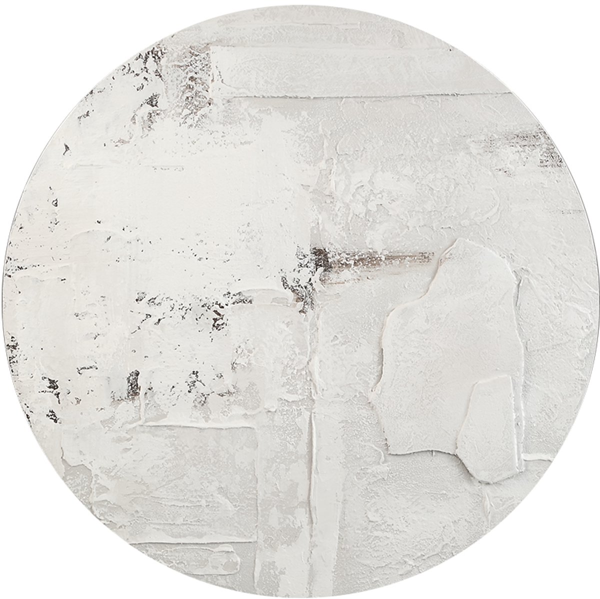 PTMD Darvel Cream Canvas Handpainted Wall Panel Rough S