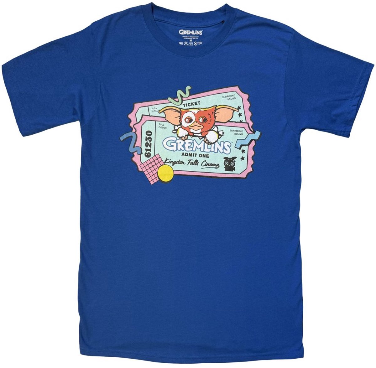 Gremlins - Movie Ticket Heren Tshirt - M - Blauw