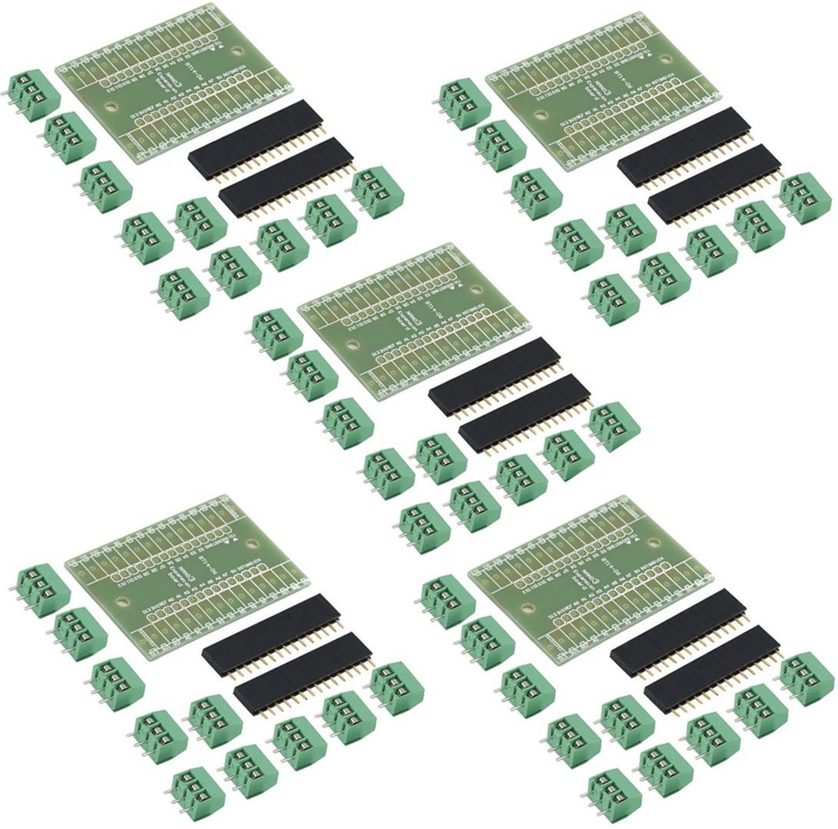 5-delige NANO IO Shield DIY Kit met uitbreidingsbord voor Arduino NANO en accessoires voor elektronica projecten