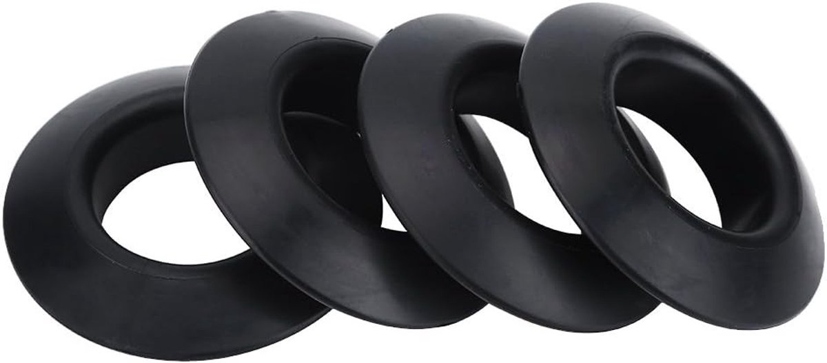 Duurzame Rubber Drip Rings voor Kayak Peddels - 4 Stuks, Ideaal voor Raften en Watersportactiviteiten