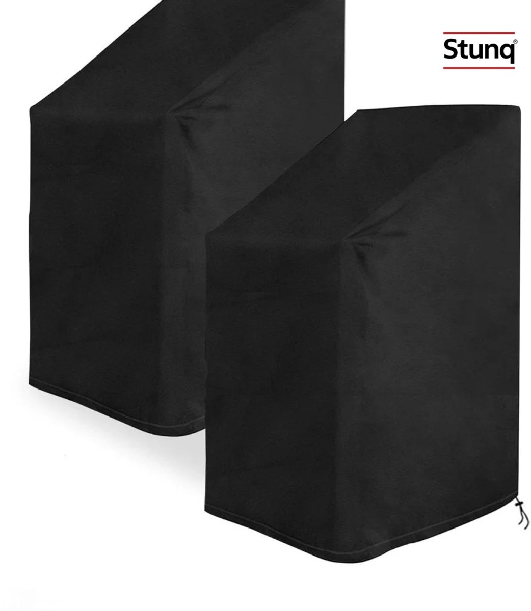 Stunq 2-delige duurzame stoelhoes van Oxford-stof, zwart 210D, voor buiten