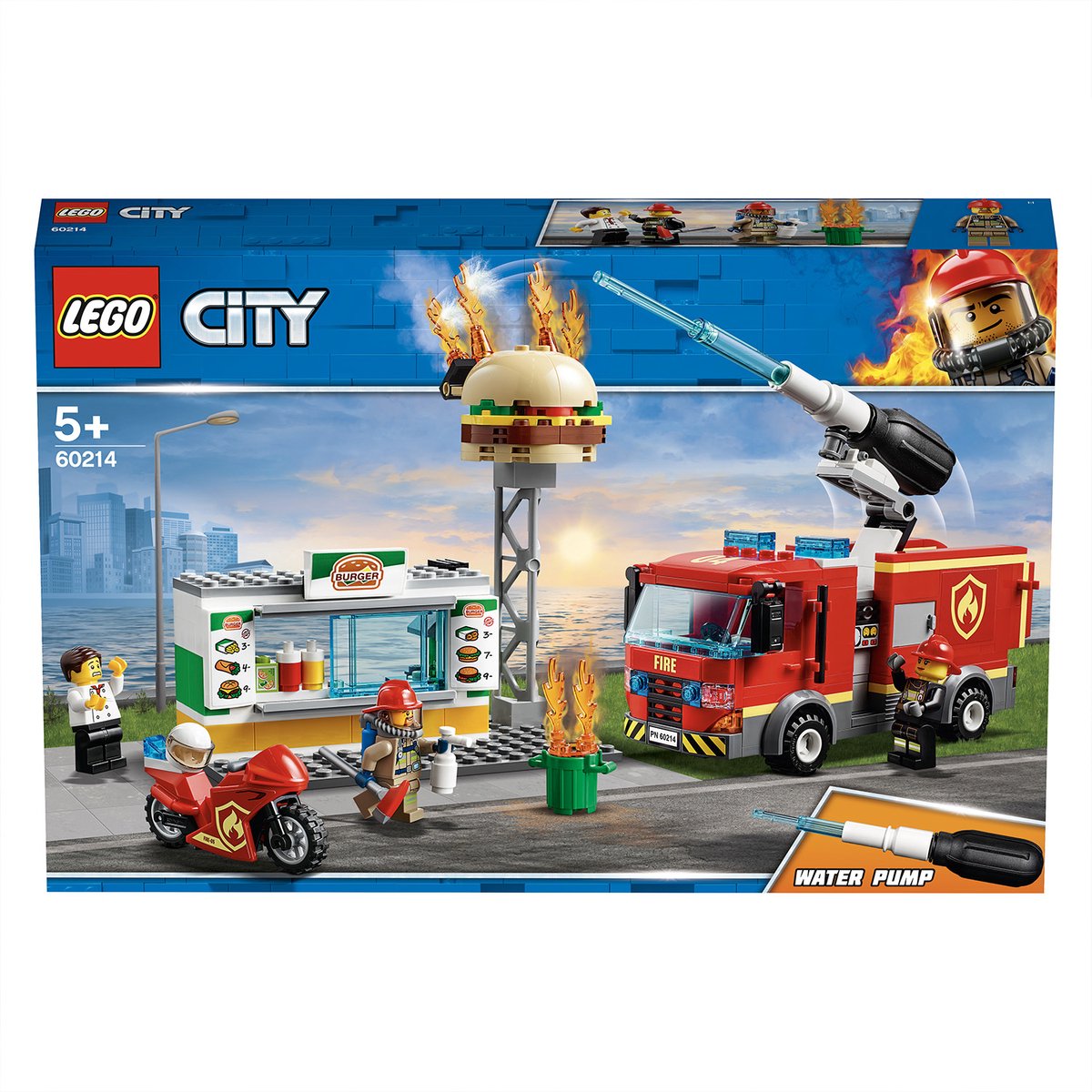 Bol.com LEGO City Burger Bar Fire Rescue 60214 aanbieding
