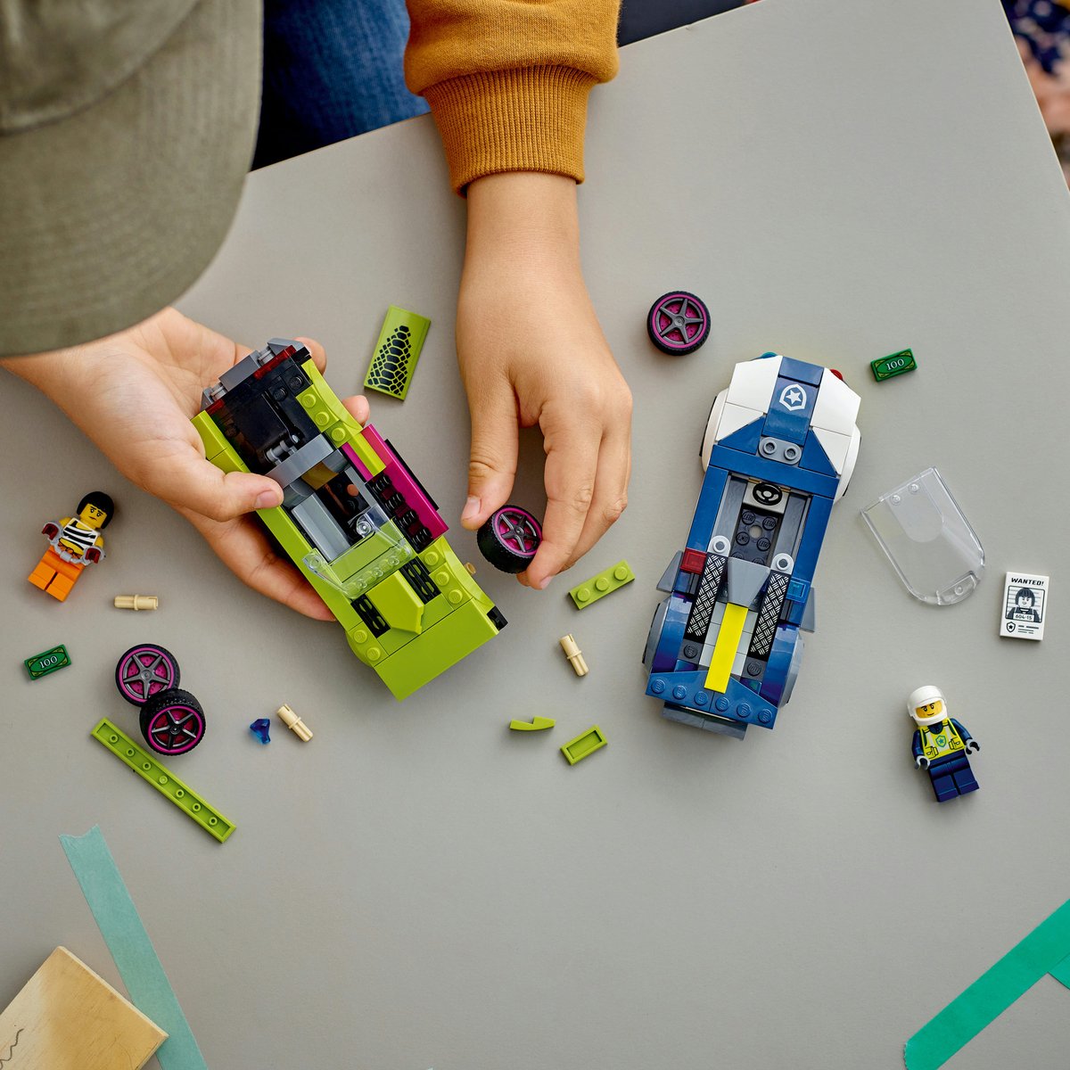 LEGO 60415 City Politiewagen en snelle autoachtervolging Politie Auto Speelgoed Set — afbeelding 6
