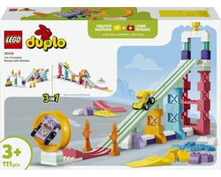LEGO DUPLO Stad 3-in-1 Creatieve Hellingen met Voertuigen - Auto Speelgoed voor Peuters 10478