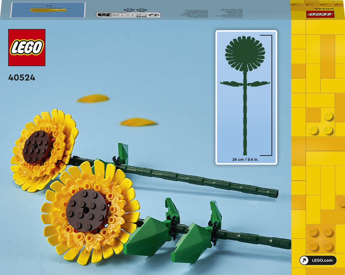 LEGO Botanical Collection - Zonnebloemen Constructiespeelgoed thumbnail 3