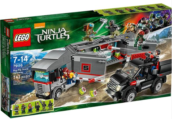 LEGO Teenage Mutant Ninja Turtles Big Rig Snow Getaway, Bouwpakket, 7 jaar, 743 stuk(s)