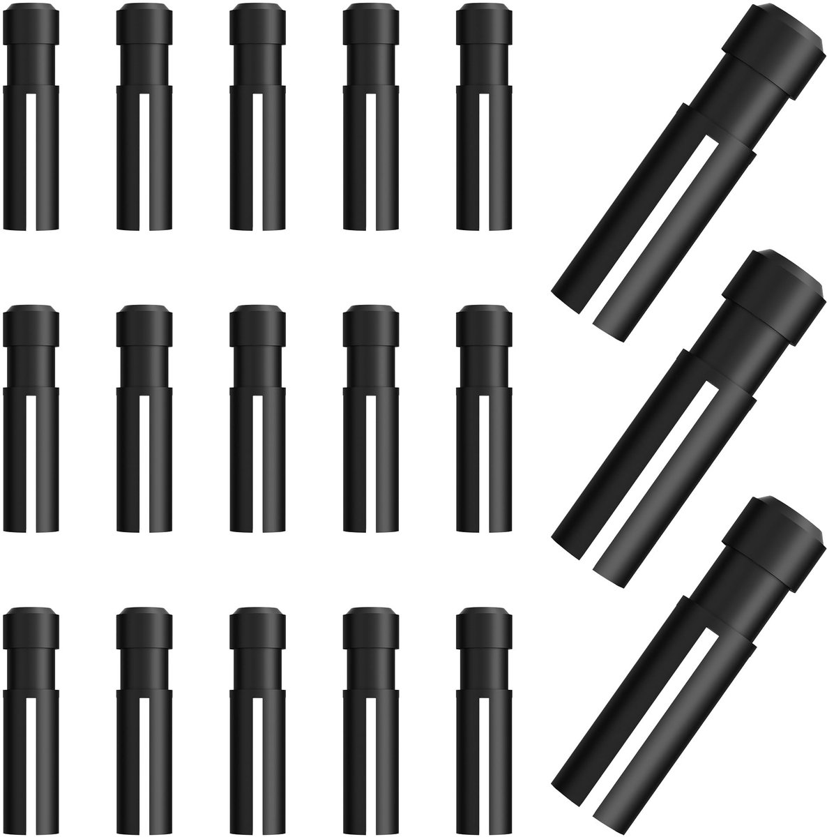 Aluminium Dart Flight Protectors - 18 stuks - Dart accessoires