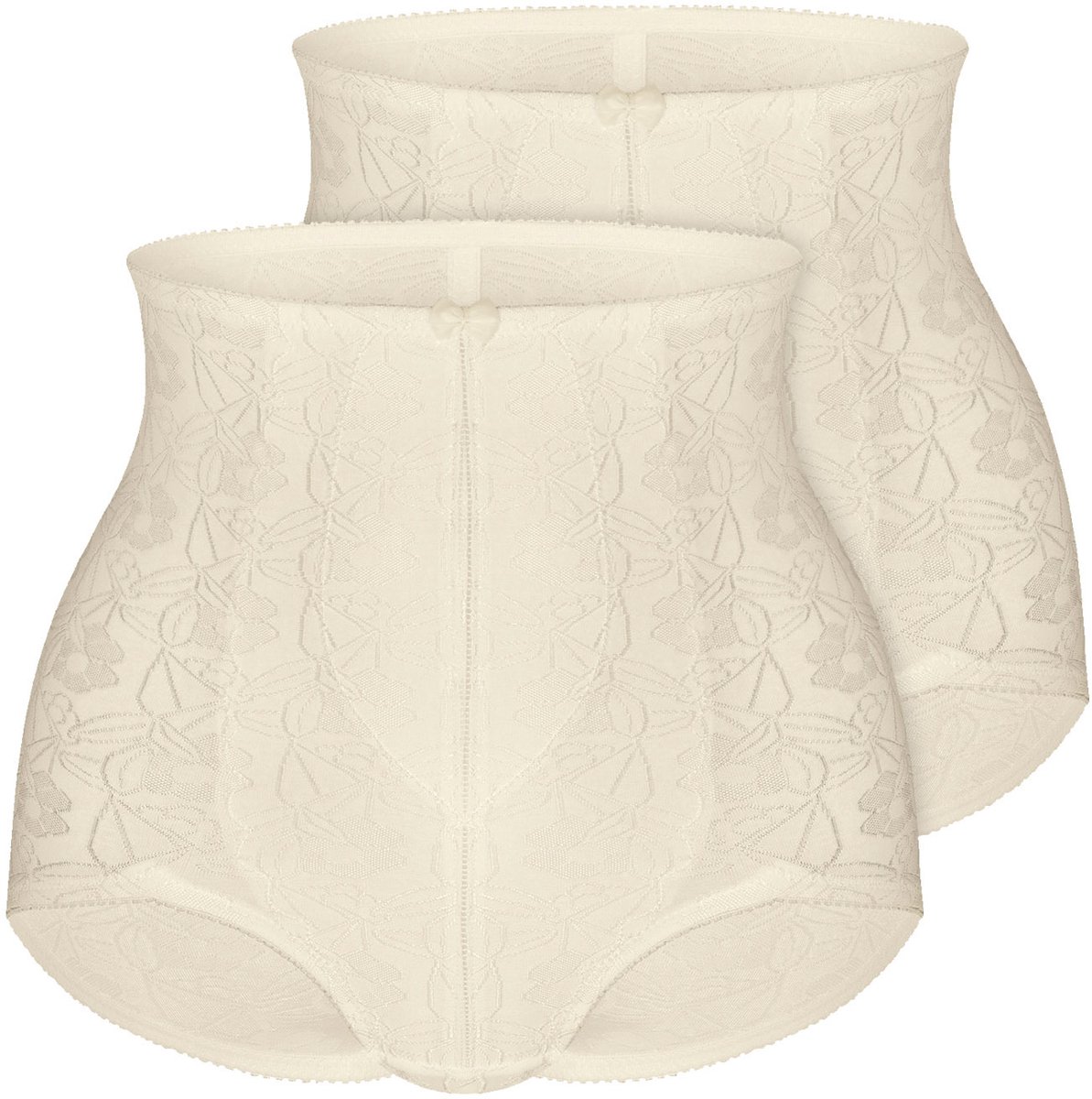 Verpakking van 2 stuks corrigerende slipjes SHINY JACQUARD