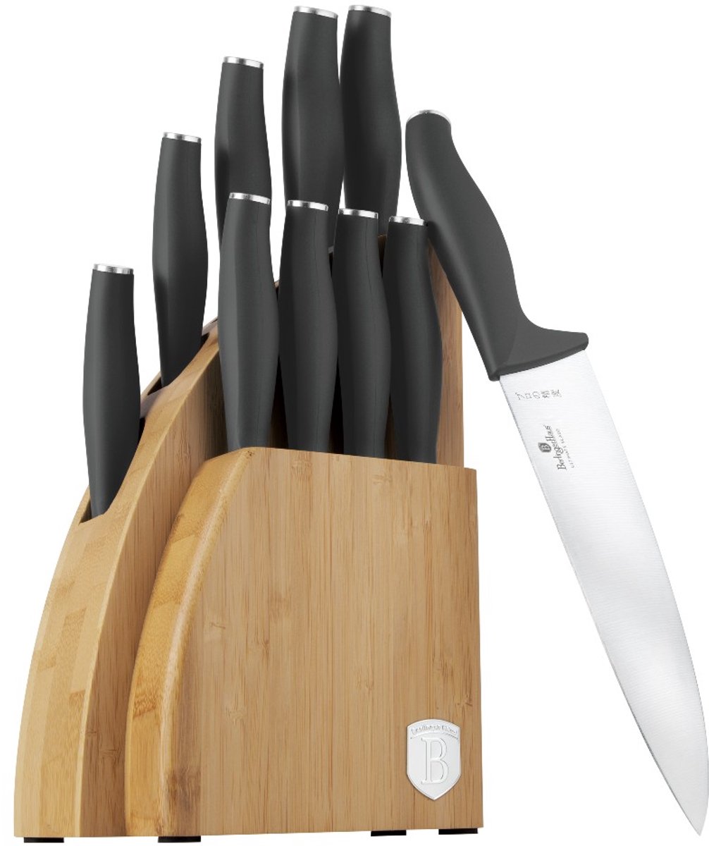 Messenset met standaard BAMBOO 10-delig Antraciet Collection