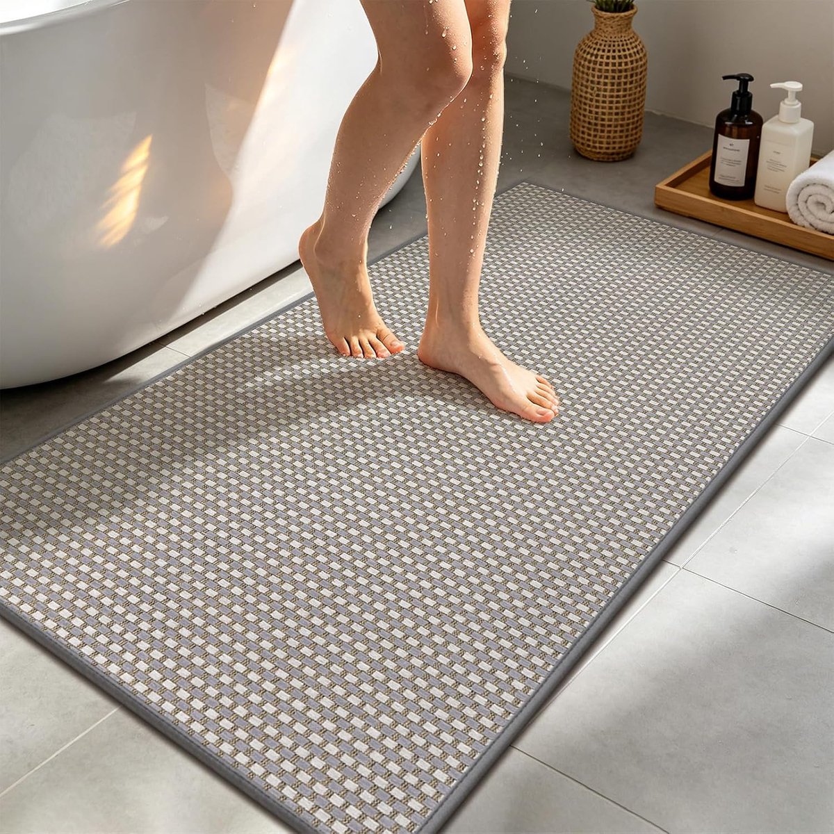 Douchemat - 60 x 120 cm - Rubber - Antislip - Machinewasbaar