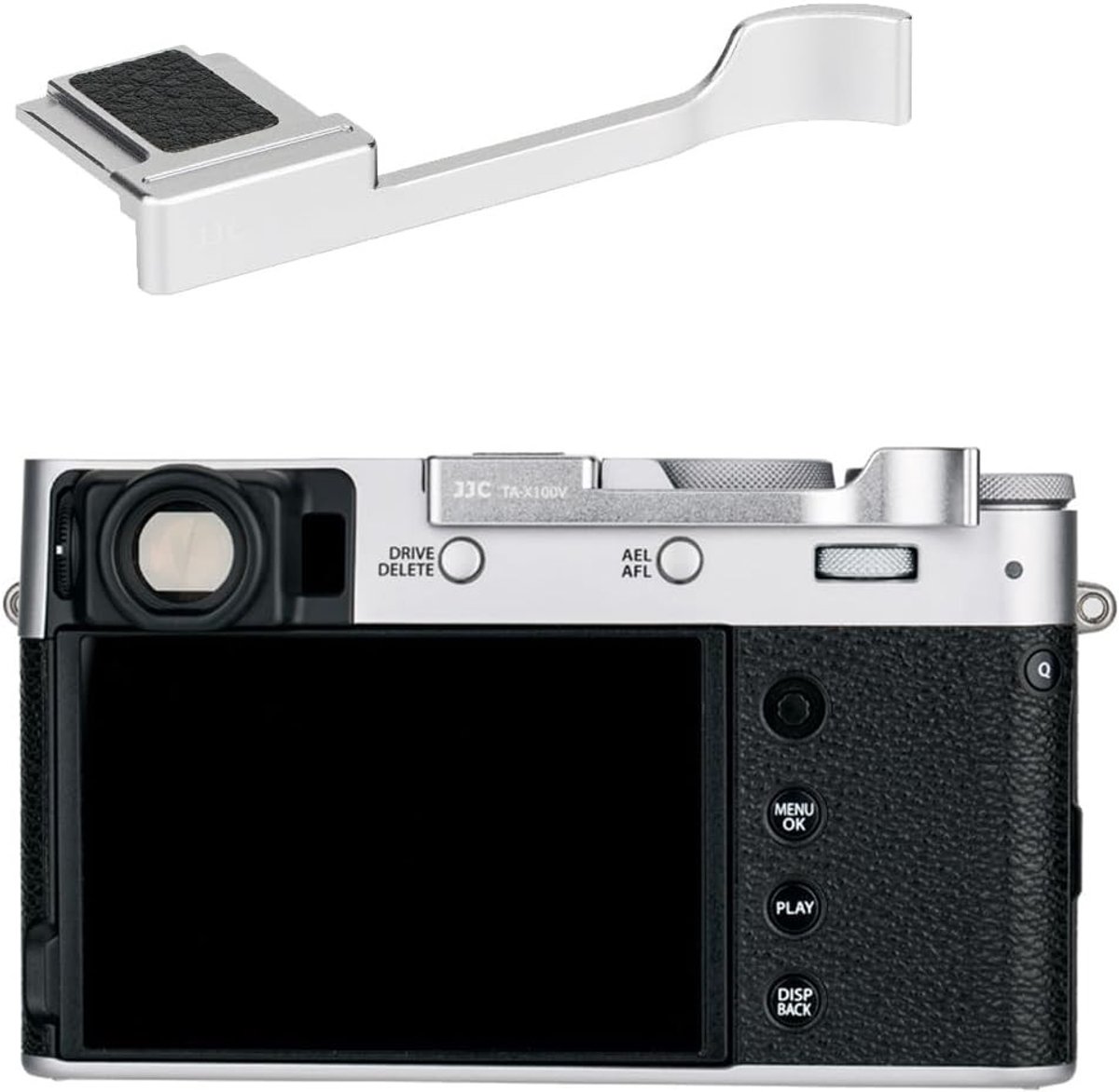 Thumb Up Grip voor Fujifilm X100VI, X100V, X100F en X-E4, X-E3 - Verbeterde Balans en Grip, Ideaal voor Fotografie en Videografie