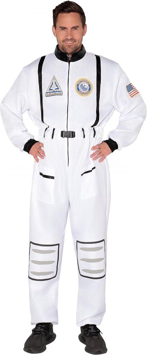 Astronautenkostuum voor Volwassenen - Ruimtevaart Outfit voor Halloween en Cosplay XL, Perfect voor Feestjes en Themapartijen