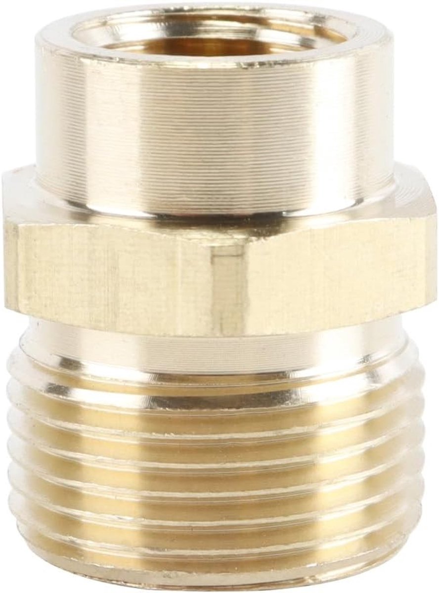 M14 Vrouwelijke naar M22 Manlijke Draad Slangconnector voor Hogedrukreiniger - Koppeling en Adapter voor Slangen en Accessoires