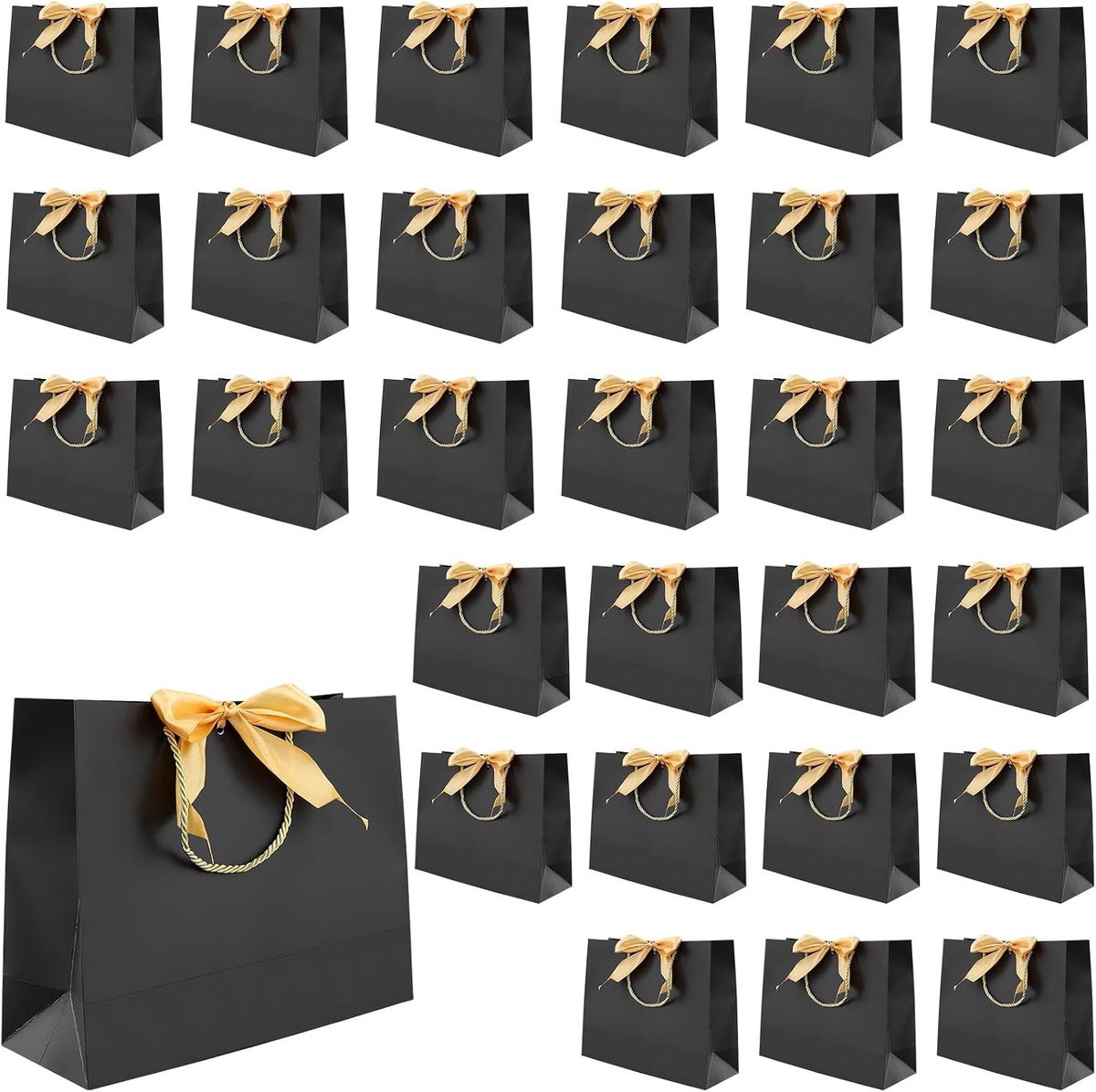 Grote Luxe Cadeautassen met Strik - 30 Stuks 32x11x25cm voor Verjaardag, Bruiloft en Feestjes