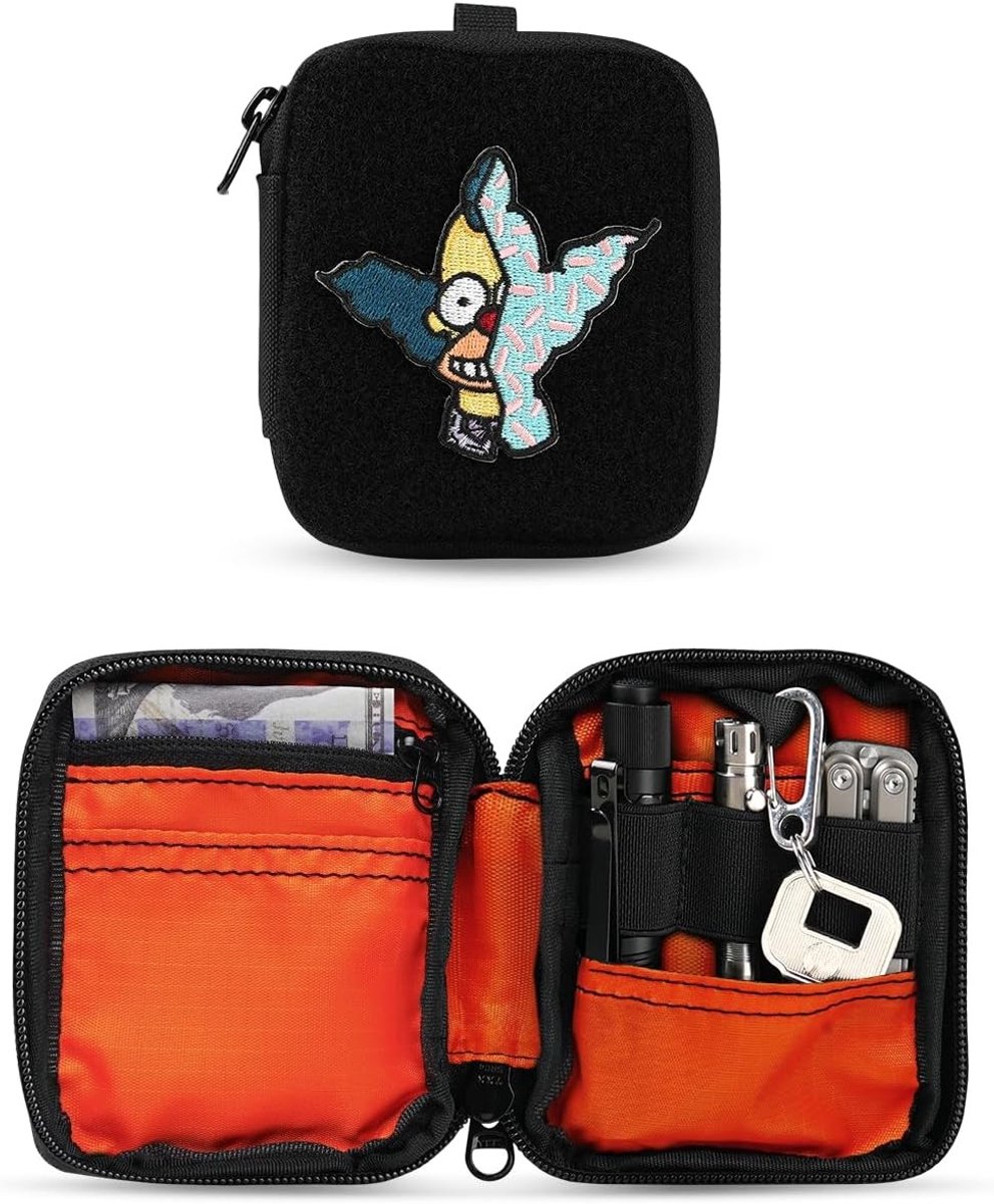 Gereedschapstas riem - Zwart - 10 x 8,5 cm - Compacte 500D Stof Mini EDC Tas - Voor Heren
