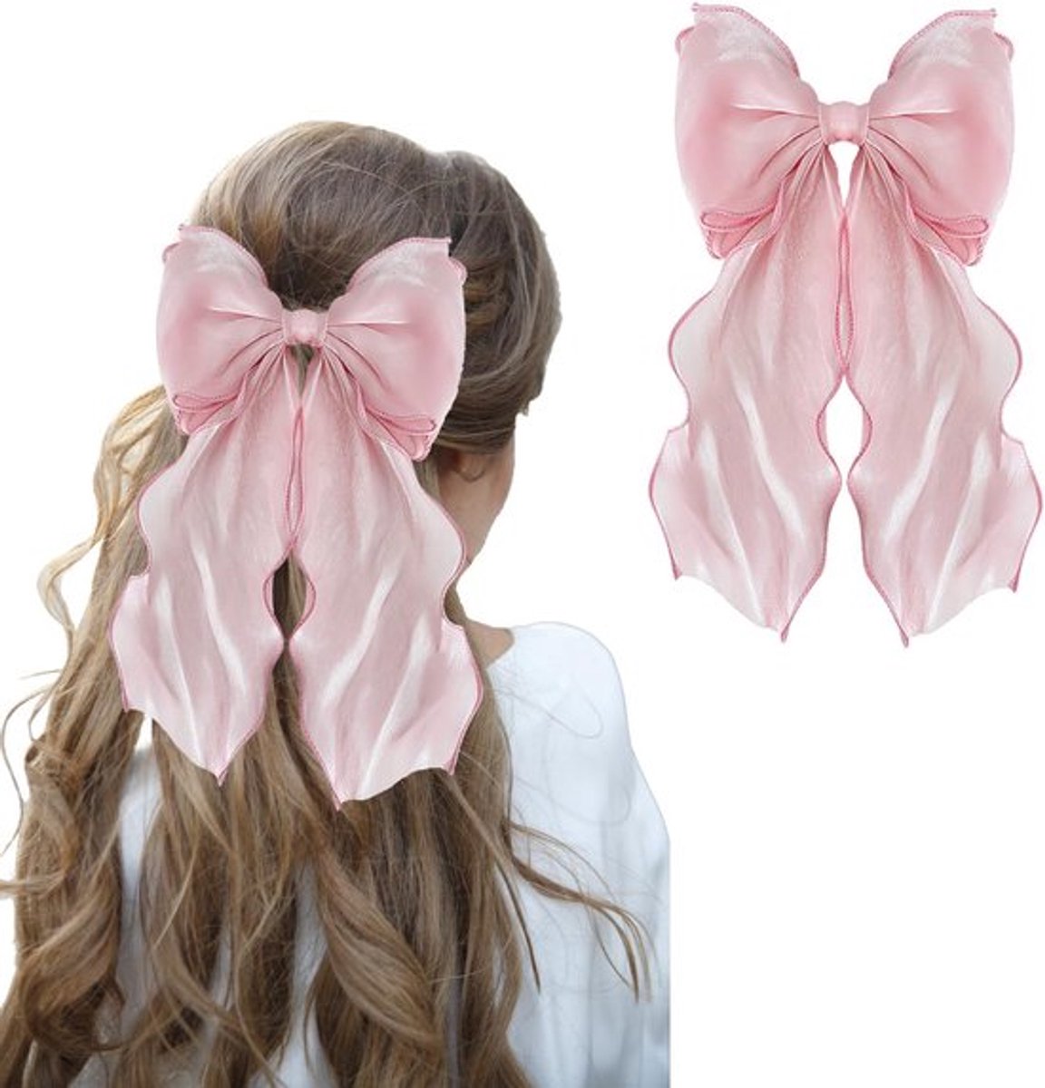 Haarstrik - Haar Bows voor Vrouwen - Prinses Haarspeldjes - Grote Haar Bows Clips