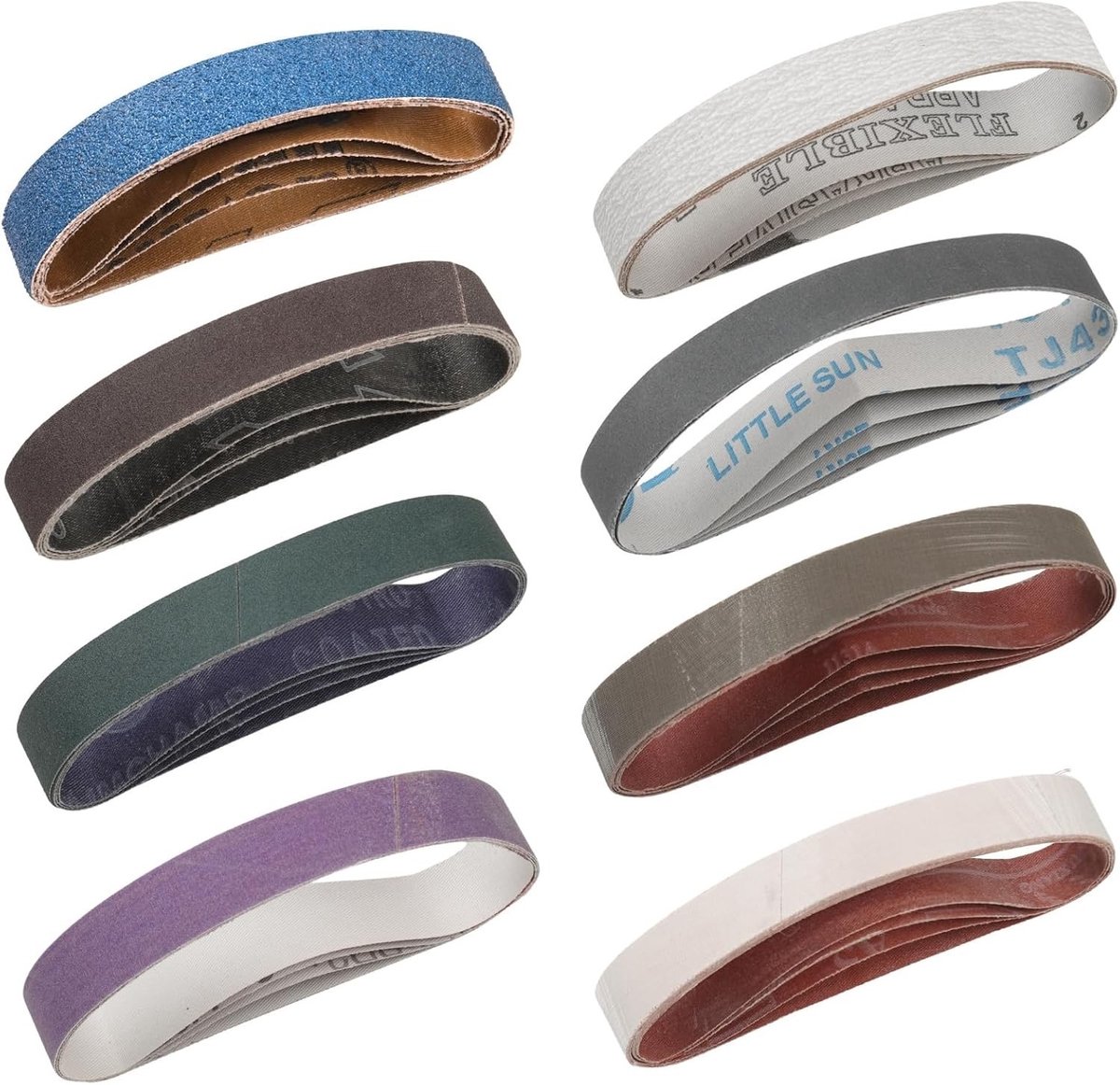 Set van 32 Vervangende Mes Slijpers, 19 x 305 mm Schuurband voor Mes- en Gereedschap Slijpen, Geschikt voor Diverse Slijpniveaus en Precisie Slijpen
