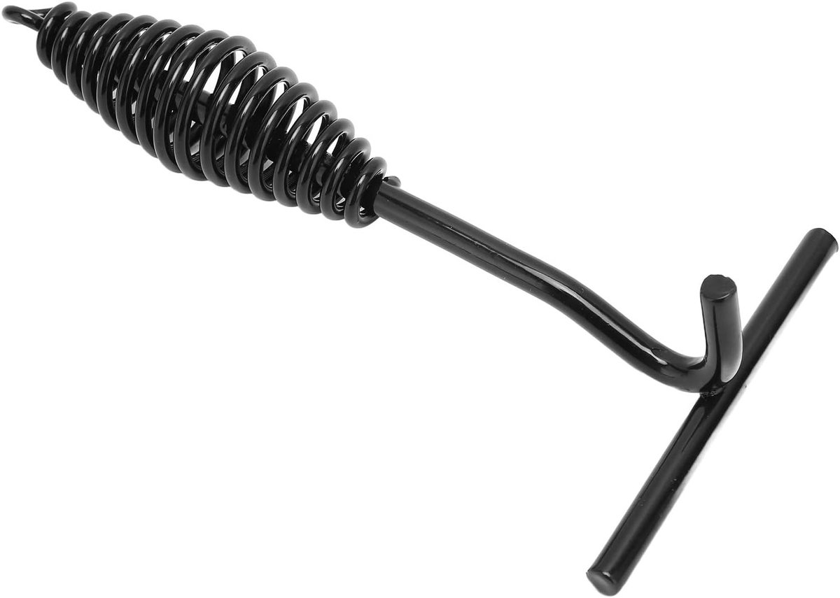 Duurzaam gietijzeren dekselheffer met spiraalhandgreep van 19,5 cm voor outdoor koken en BBQ accessoires