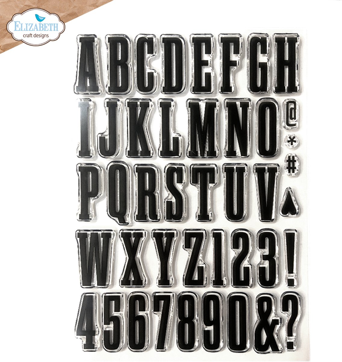 ECD Clear stamps A5 - Bold alphabet