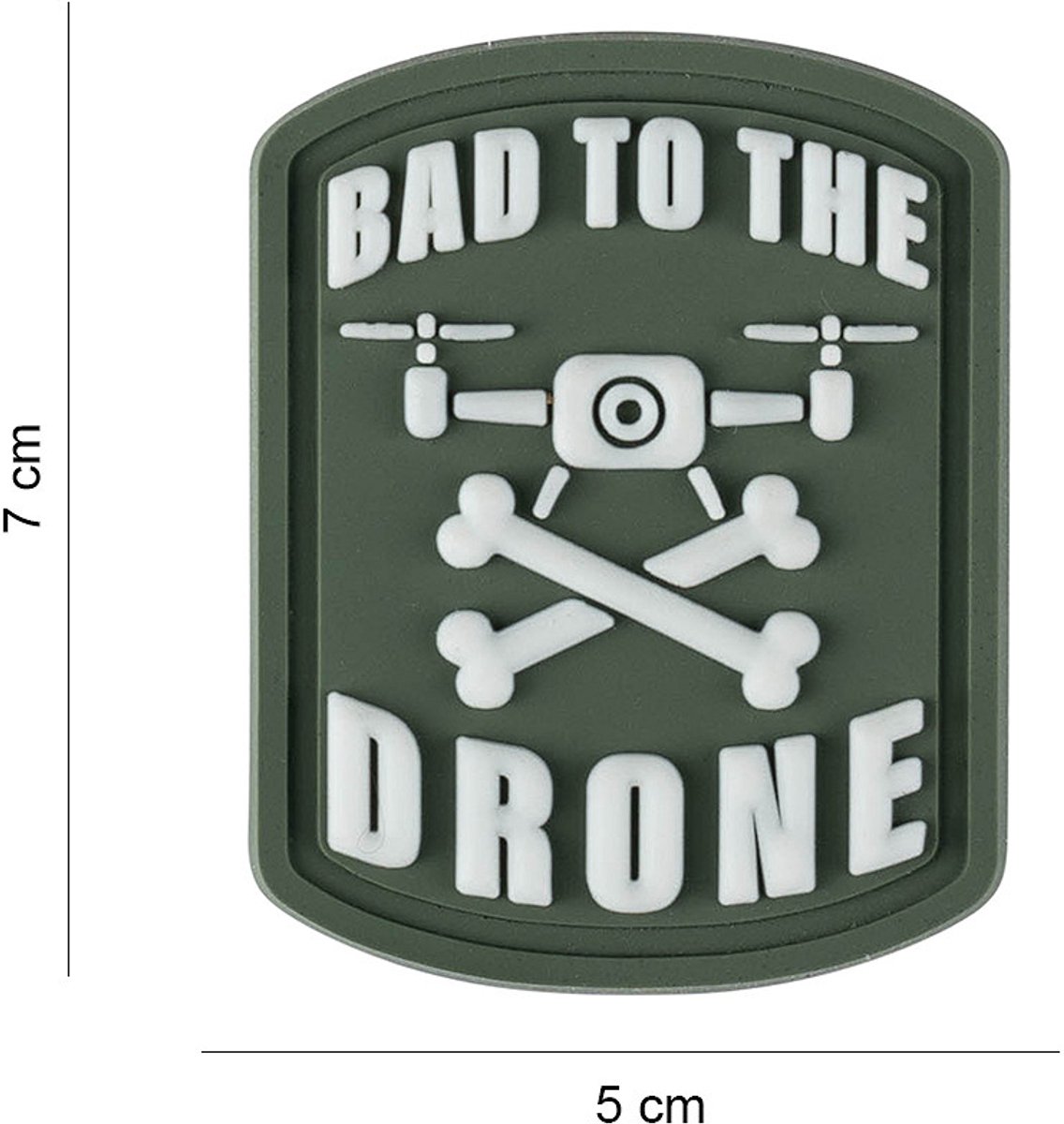 Embleem 3D PVC Bad to the Drone Big #8018